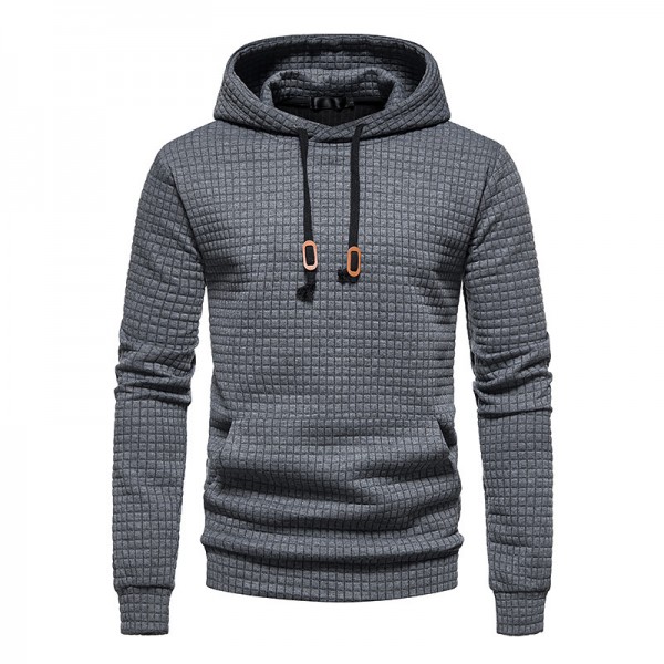 Men's Pullover Hoodie Sweatshirt Hooded Plaid Lace up Casual Daily Holiday Sportswear Casual Hoodies Sweatshirts  Long Sleeve White Black