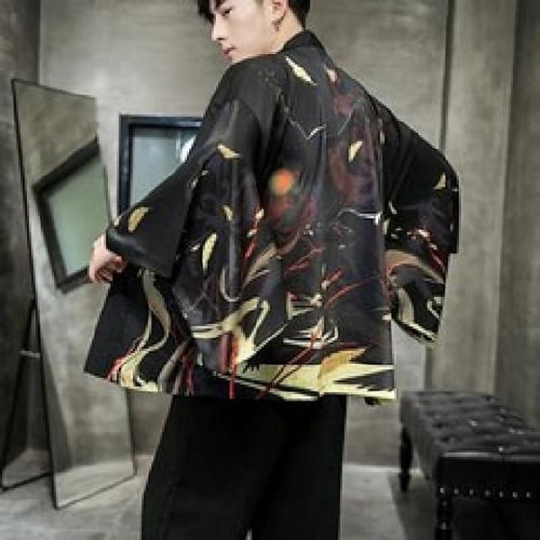 Men's Shirts Cardigan Large Size Japanese Kimono Harajuku Shirt Casual  Streetwear Hawaiian