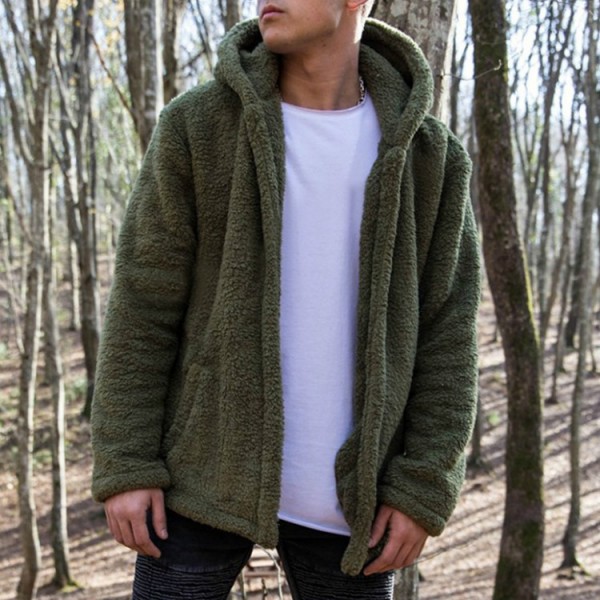 fleece hooded jacket