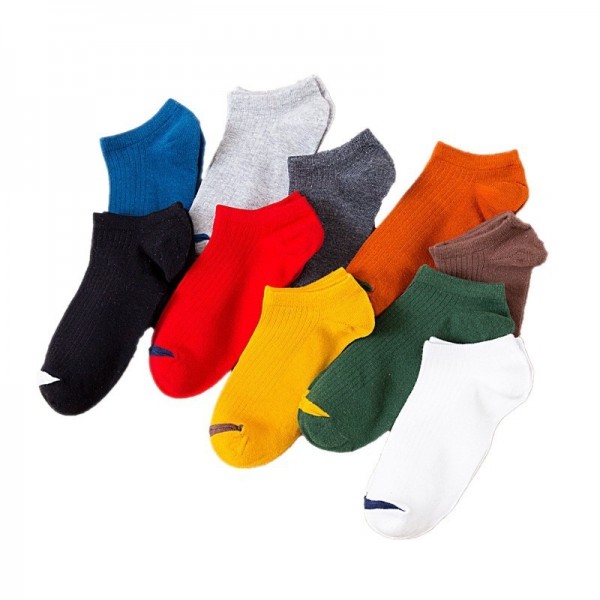 Men's 1 Pair Socks Mixed Color Sports and Outdoors Medium Spring, Fall, Winter, Summer Green White Black