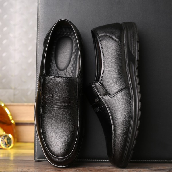 Men's Loafers & Slip-Ons Classic British Daily Office & Career PU Booties / Ankle Boots Black Fall Spring