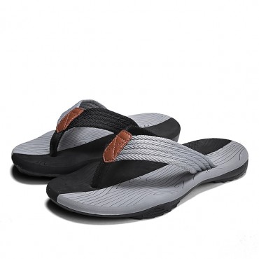 Men's Slippers & Flip-Flops Casual Classic Daily Outdoor Rubber Elastic Fabric Black Grey Black / Red Black Spring Summer