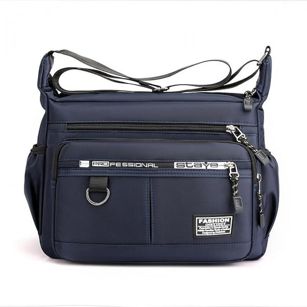 Men's Unisex Messenger Bag Oxford Cloth Zipper Solid Color Daily Office & Career