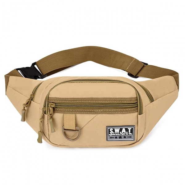 Men's Sling Shoulder Bag Oxford Cloth Zipper Rhinestone Daily Outdoor Earth Yellow Black Gray Khaki